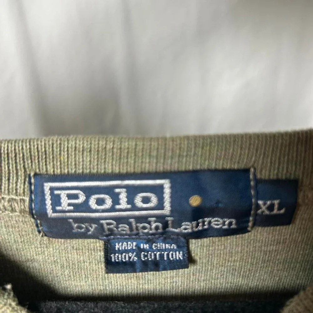 Khaki green Polo Ralph Lauren V-neck sweater‎ #preppy